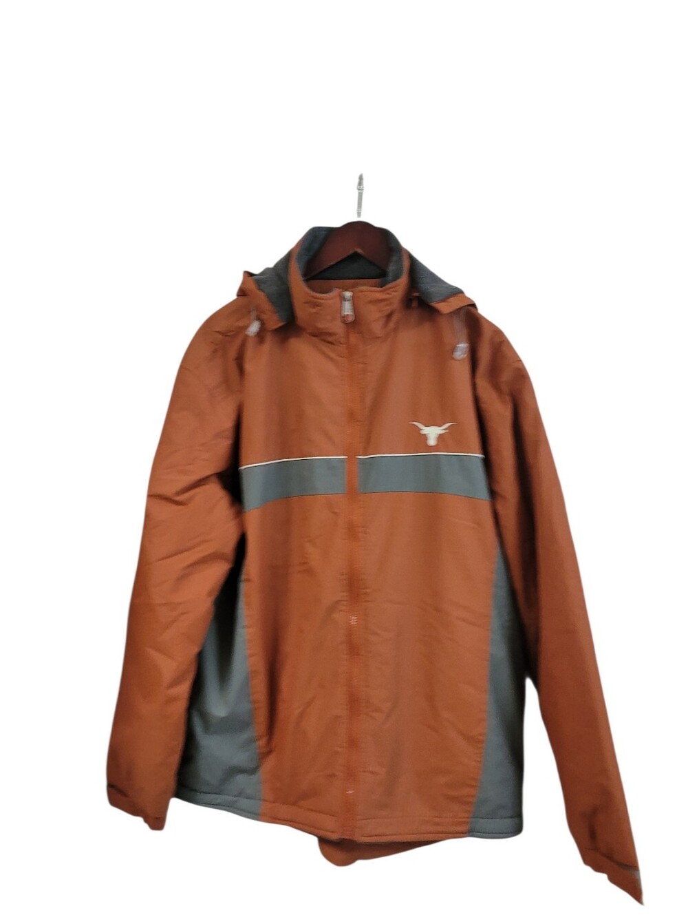 Y2k UT Texas Longhorn Hevyweight Jacket Men's XL Burnt Orange Hooded UT Co-0p